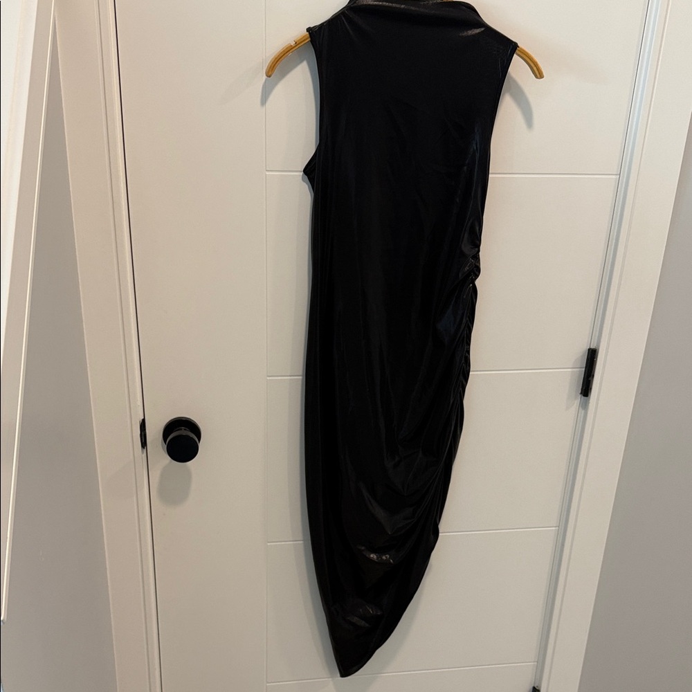 Cider Black Asymmetrical Sleeveless Dress size small